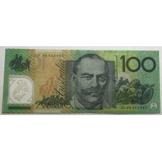 AUSTRALIA 1998 . ONE HUNDRED 100 DOLLARS BANKNOTE . EVANS/MacFARLANE . LAST PREFIX CF98